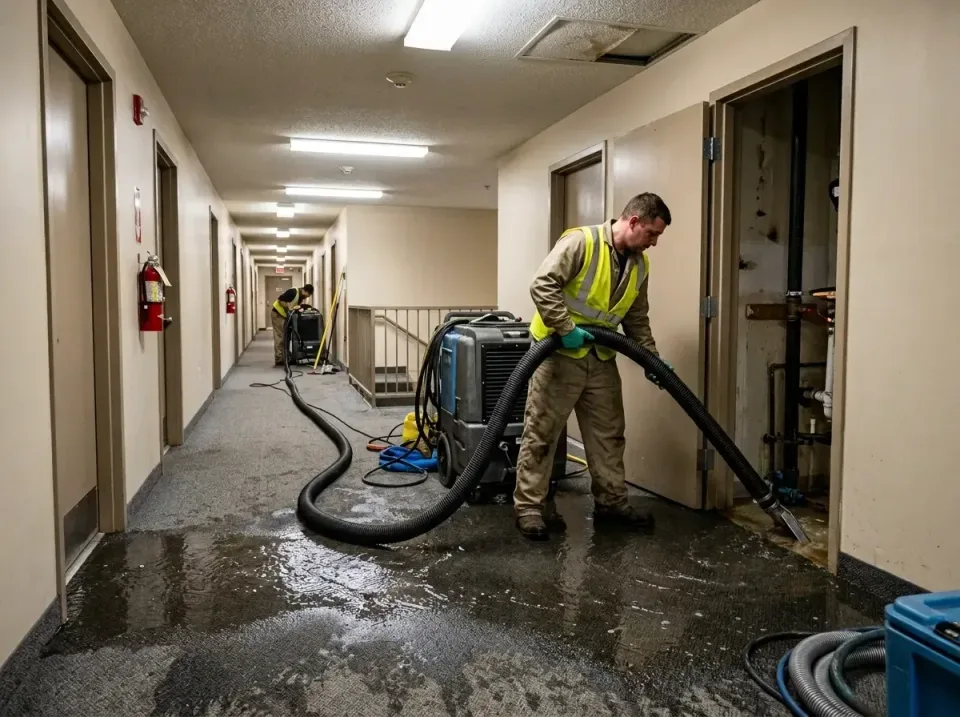 multi-unit-apartment-hallway-f-005 — frequently asked questions, Emergency Burst Pipe Water Extraction & Removal in Lake Lak…